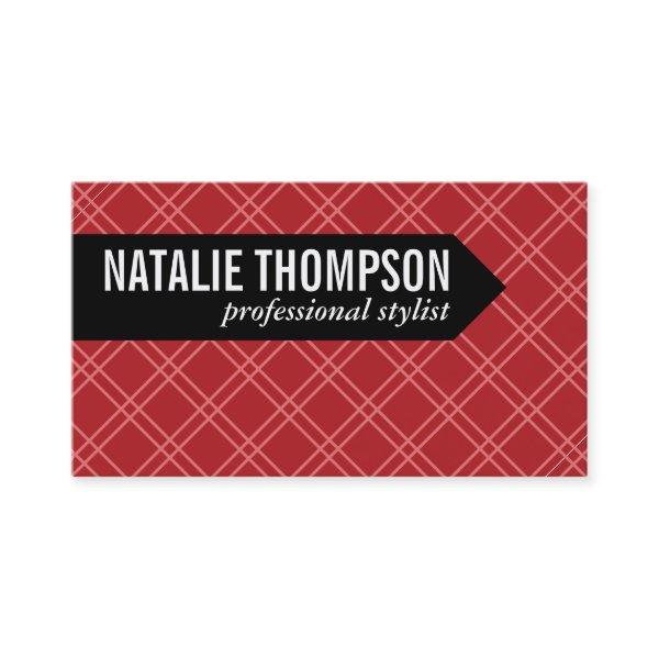 Cross Hatch Pattern | Red