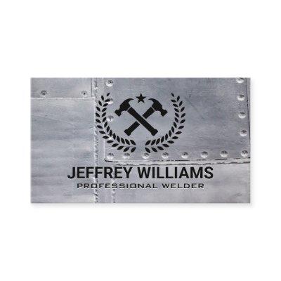 Crossed Hammers | Metal Rivets