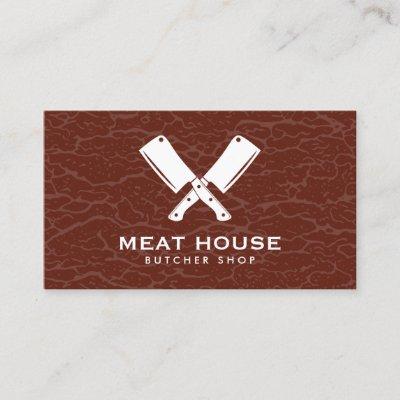 Crossed Knives Butcher Meat Texture