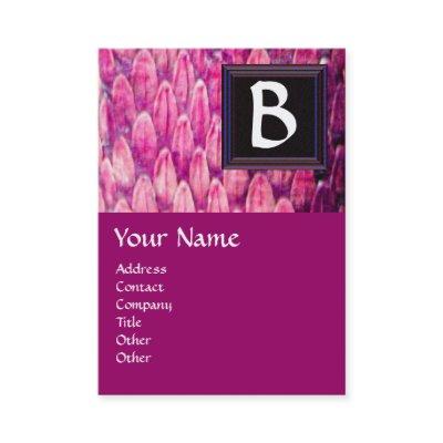 CROTALUS MONOGRAM,bright bold black pink purple