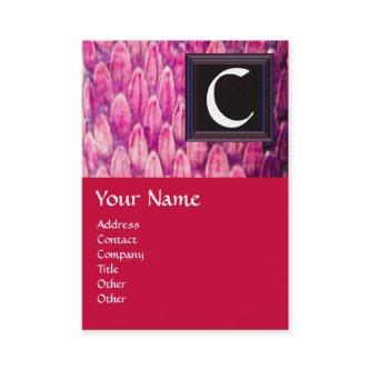 CROTALUS SQUARE MONOGRAM , bold black pink red