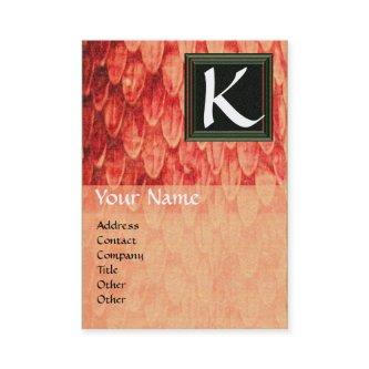 CROTALUS SQUARE MONOGRAM orange black white