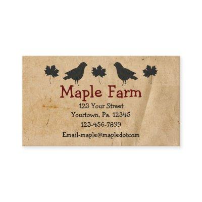 Crows And Maple Leaves