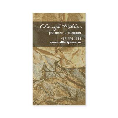 Crumpled Metallic Paper Designer | gold