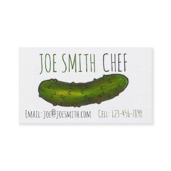 Crunchy Green Kosher Dill Pickle Deli Foodie Chef