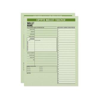 Crypto Wallet Password Keeper Recovery Seed Phrase Letterhead