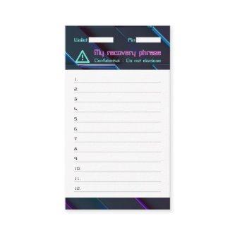 Crypto Wallet Password Recovery Seed Phrase 12