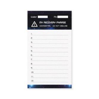 Crypto Wallet Space Recovery Seed Phrase 12