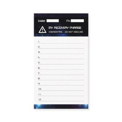 Crypto Wallet Space Recovery Seed Phrase 12