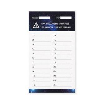 Crypto Wallet Space Recovery Seed Phrase 24