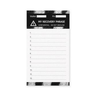 Crypto Wallet Zebra Recovery Seed Phrase 12