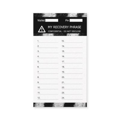 Crypto Wallet Zebra Recovery Seed Phrase 24