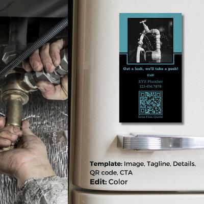 Crystal Blue 💧🔍Leak Detection: Custom Plumbing  Magnet