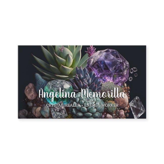 Crystal Healer Energy Worker Succulents Crystals