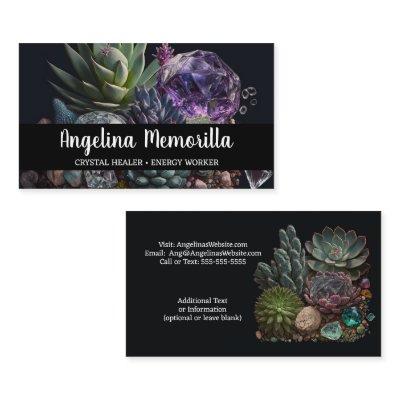 Crystal Healer Energy Worker Succulents Crystals