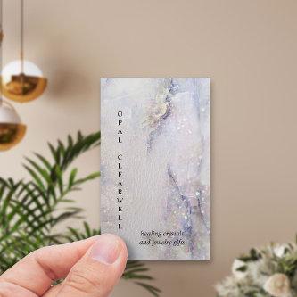 Crystal Mineral Quartz Sparkle Watercolor Vertical