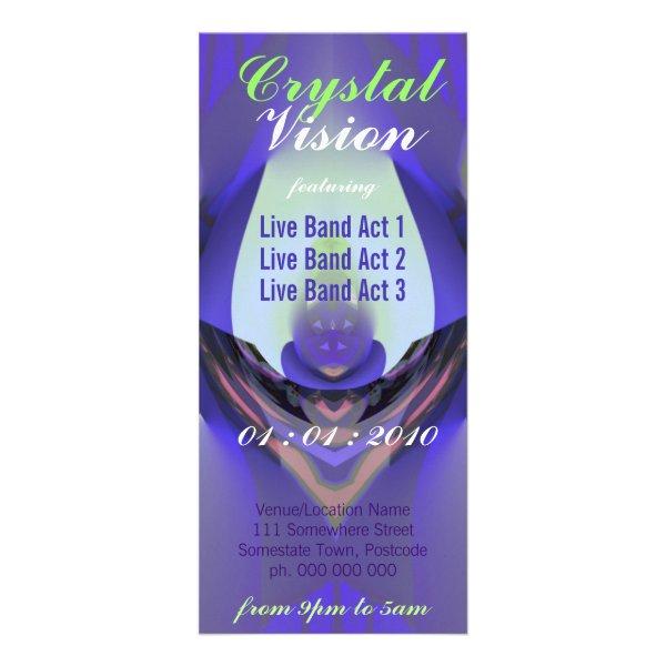 Crystal Vision Event Flyer Rack Card