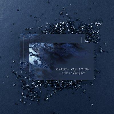Crystalized Blue Agate | Dusty Slate Marbled Stone