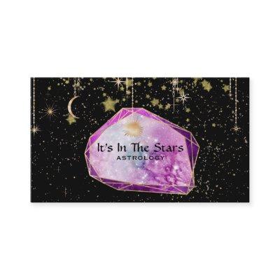 *~* Crystals Moon Cosmos Astrology Gold Stars