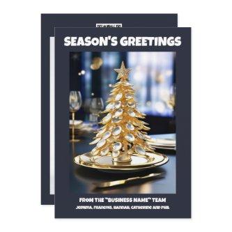 Culinary Christmas teaspoon tree cooking DIY photo Holiday Card