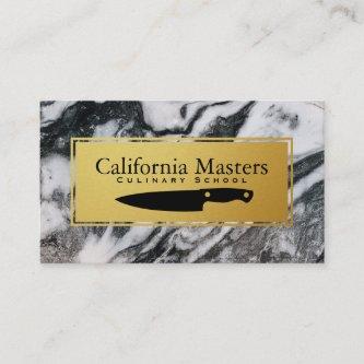 Culinary | Executive Chef | Marble Gold Trim