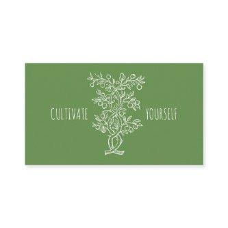 Cultivate Yourself Entwined Branch Forest Green