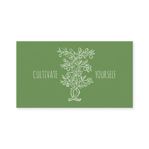 Cultivate Yourself Entwined Branch Forest Green