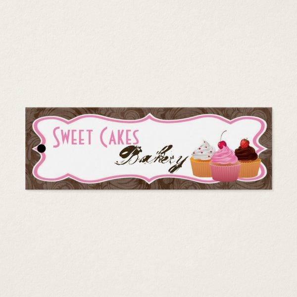 Cup Cakes Bakery Sweet Trea Product Hang Tag Label