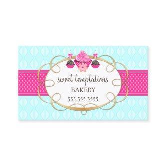 Cupcake and Cake Pops Aqua Pink