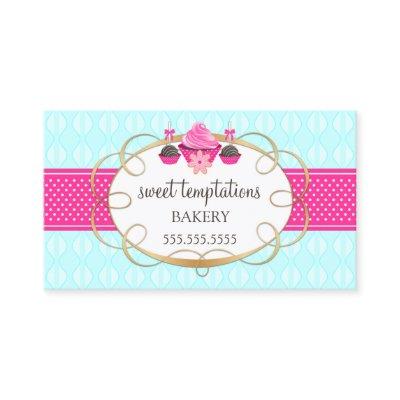 Cupcake and Cake Pops Aqua Pink