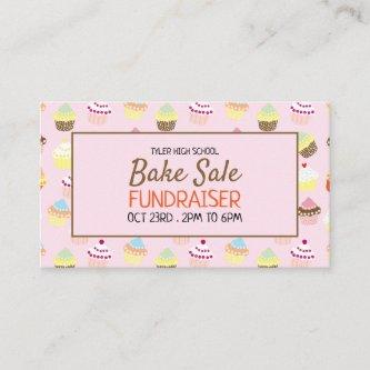 Cupcake Background, Charity Bake Sale Event Advert