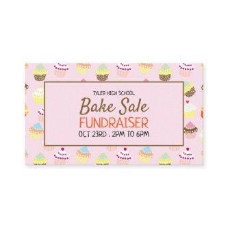 Cupcake Background, Charity Bake Sale Event Advert