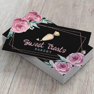 Cupcake Cake Bakery Pastry Chef Modern Floral