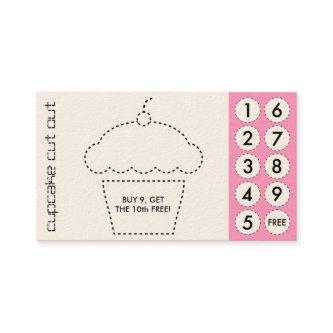 cupcake cut out punch cards