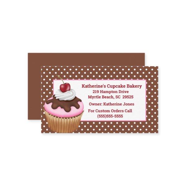 Cupcake With Cherry Bakery