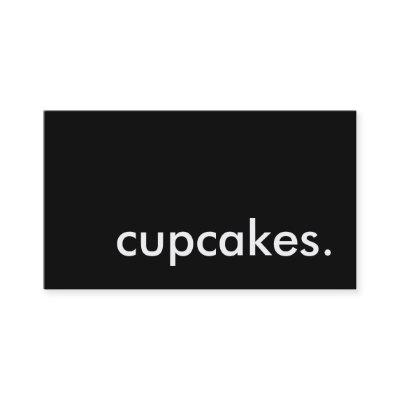 cupcakes. loyalty punch card