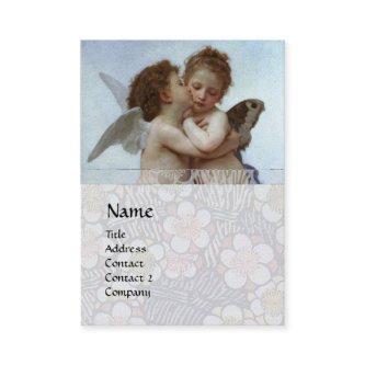 Cupid & Psyche as Children MONOGRAM Sapphire Pearl
