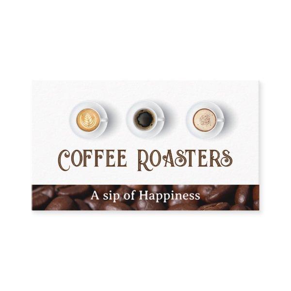 Cups of Coffee Top View | Coffee Beans