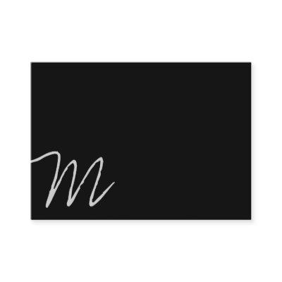 Cursive Monogram | Asymmetric (black)