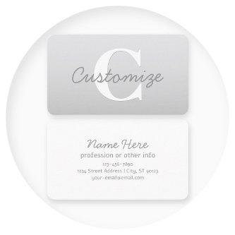 Cursive Name or other Text w/Monogram | Gradient