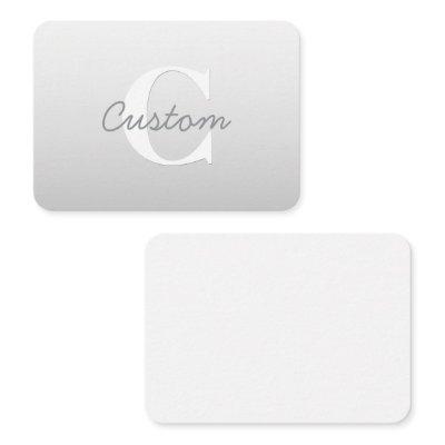 Cursive Name or other Text w/Monogram | Gradient  Note Card