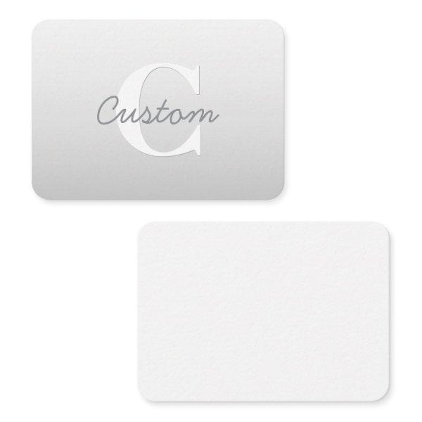 Cursive Name or other Text w/Monogram | Gradient  Note Card