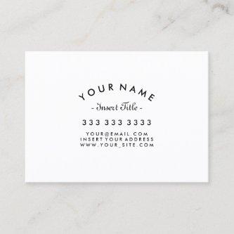 Curved Text Professional Black and White Custom