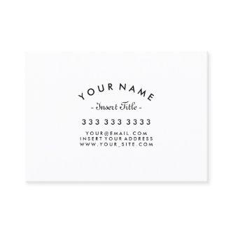 Curved Text Professional Black and White Custom