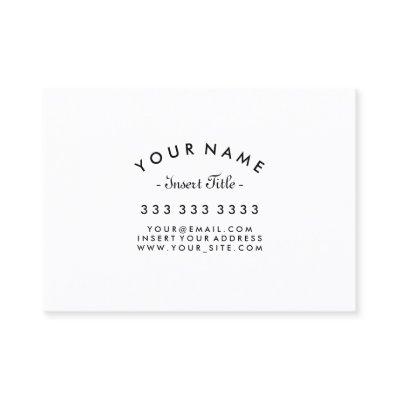 Curved Text Professional Black and White Custom