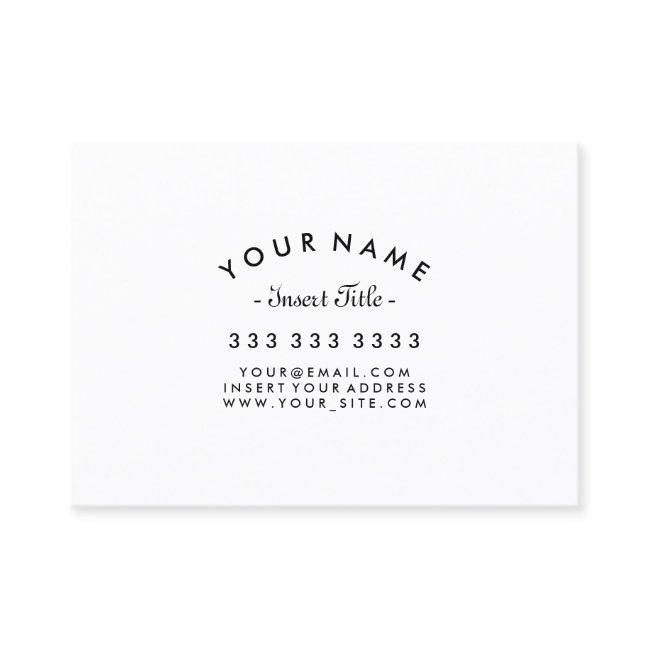 Curved Text Professional Black and White Custom