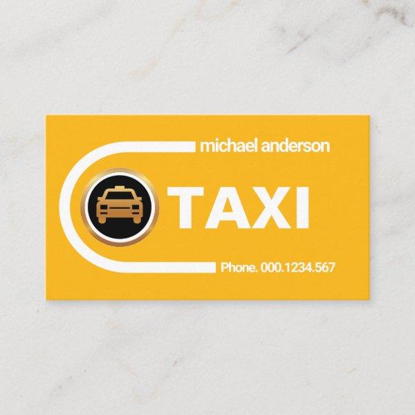 Curving Destination Transport Routes Yellow Taxi