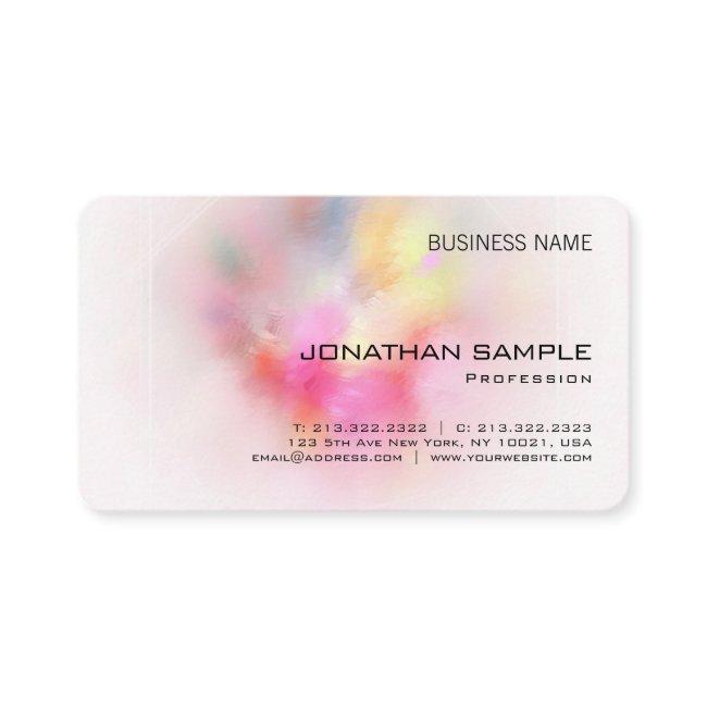 Custom Abstract Artwork Elegant Company Template