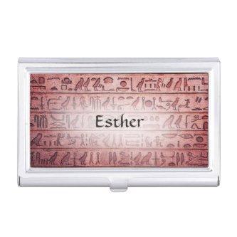 Custom Ancient Egyptian Hieroglyphs Red  Case