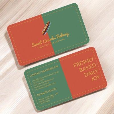 Custom Bakery Terracotta, Green, Mustard Yellow